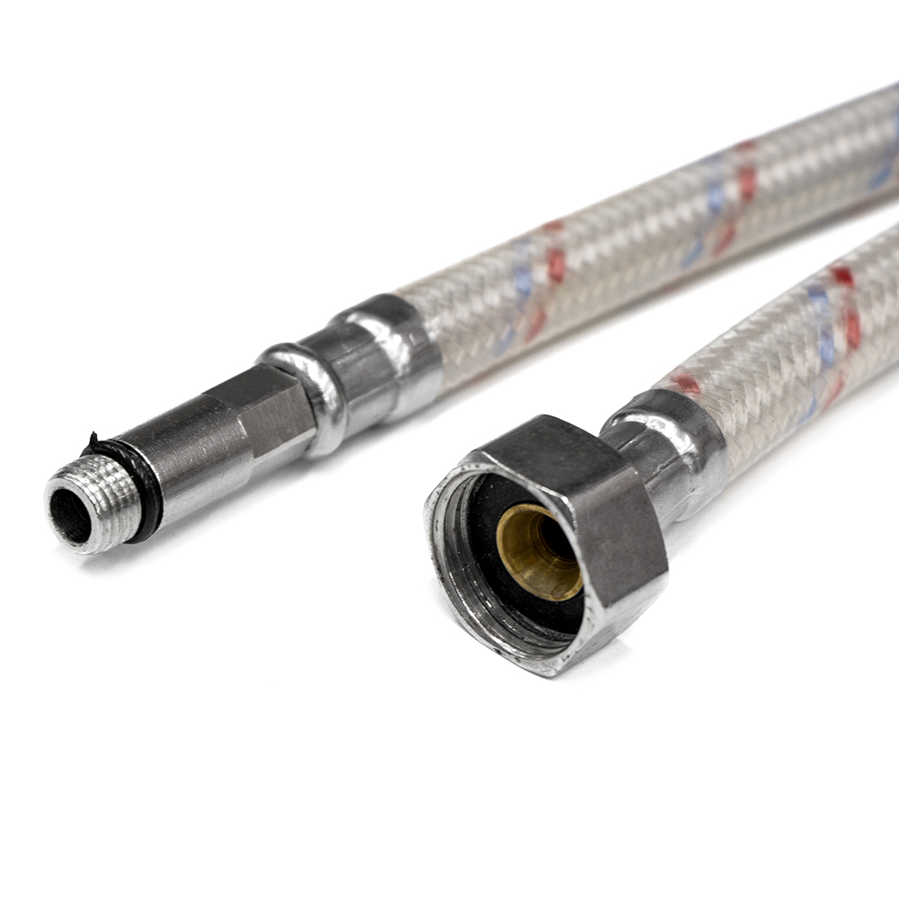 Гибкая подводка для смесителя 1/2*60см (пара) с полимерным покрытием ...