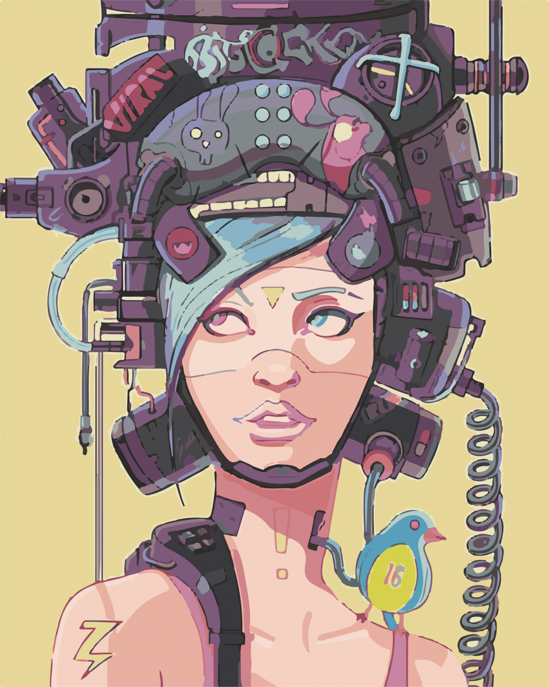 Cyberpunk avatar girl фото 52