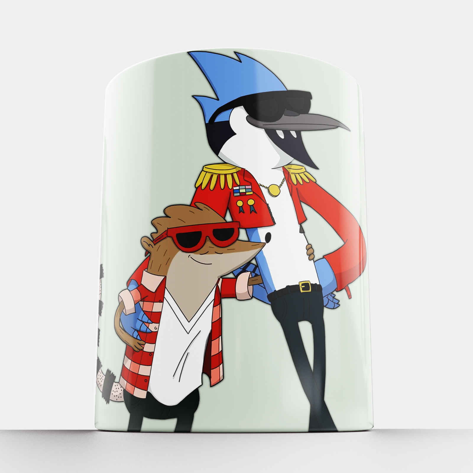 Кружка КружОК с принтом Обычный мультик Regular Show Мордекай Ригби Митч Бе...