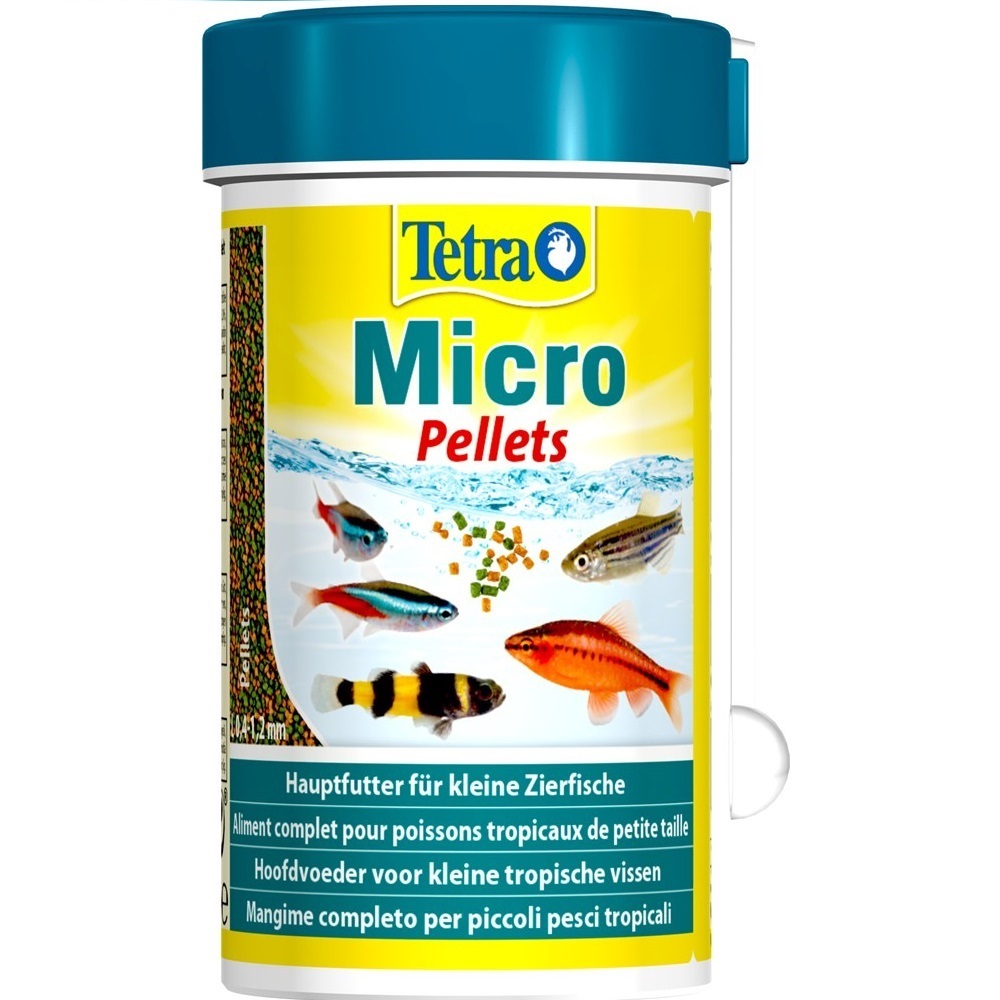 Tetra Micro Pellets корм для мелких видов рыб 100мл - купить с доставкой по  выгодным ценам в интернет-магазине OZON (313930266)