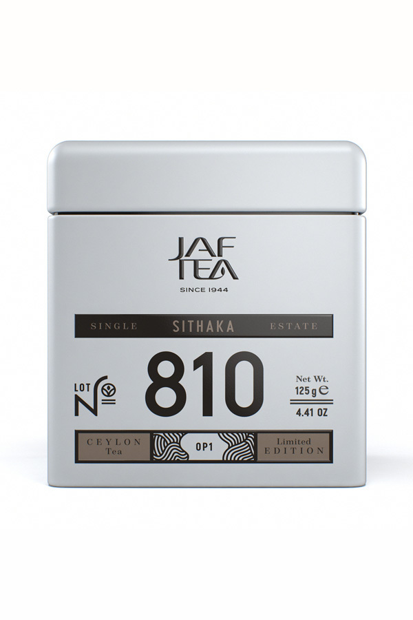 Чай цейлонский JAF TEA "Single Estate SITHAKA №810" чёрный листовой, сорт OP1, 125 г. ж/б