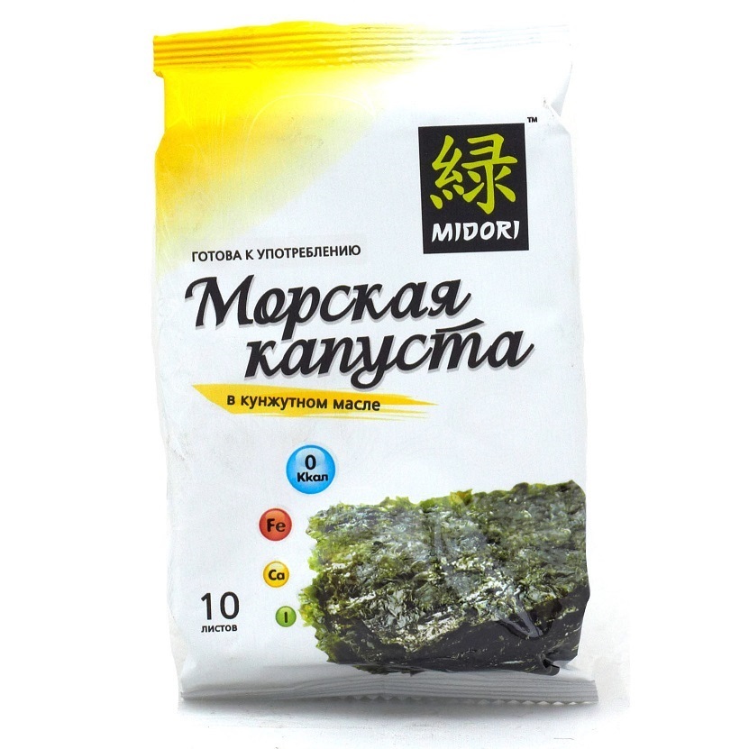 Жареная морская капуста нори