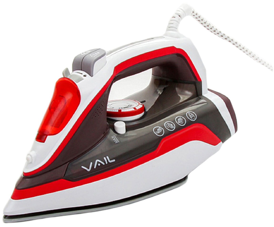 Утюг VAIL VL-4001 красный Керамическое покрытие - купить по выгодной ...