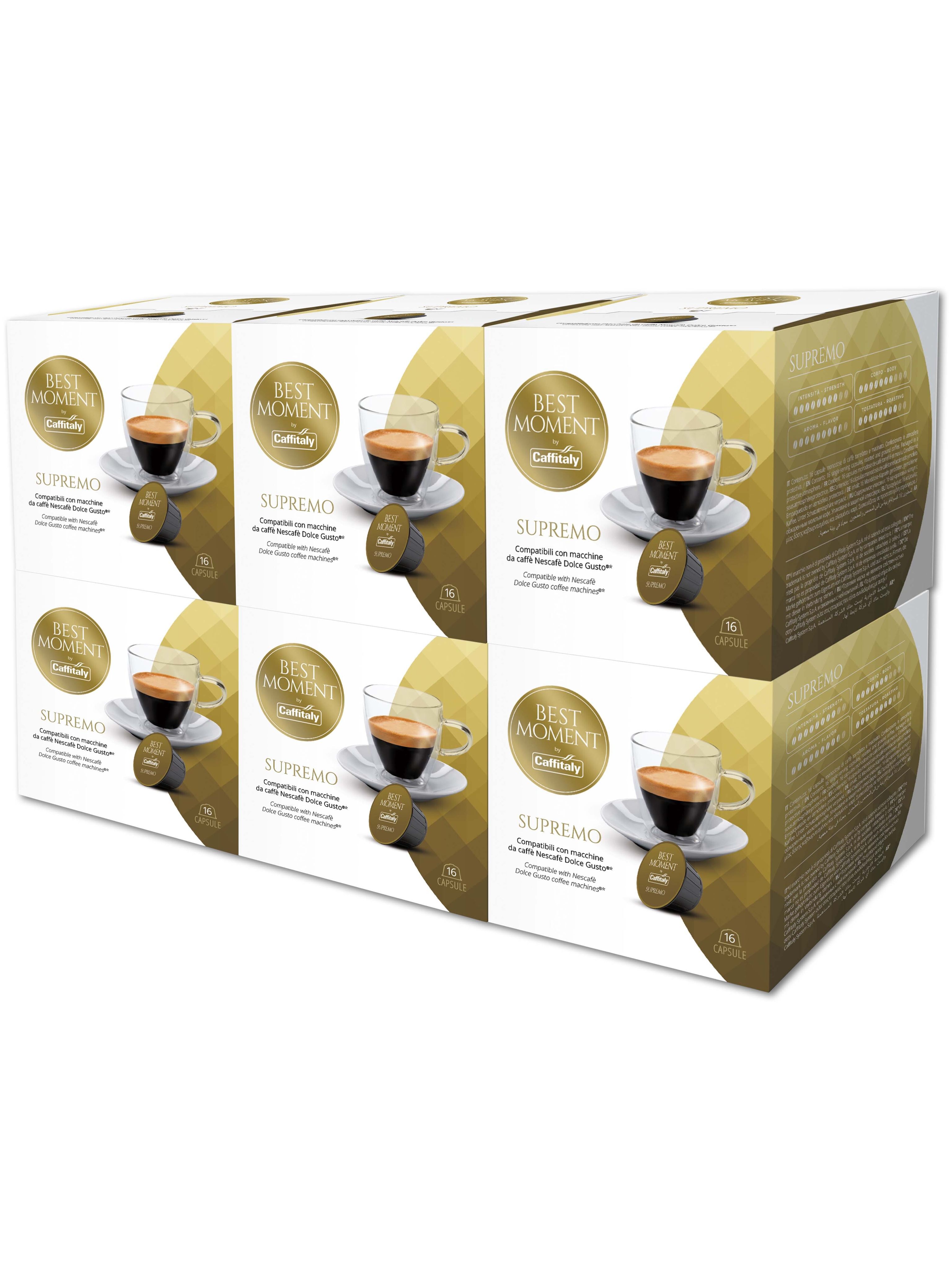 Кофе в капсулах Caffitaly Supremo стандарта Dolce Gusto (Дольче Густо