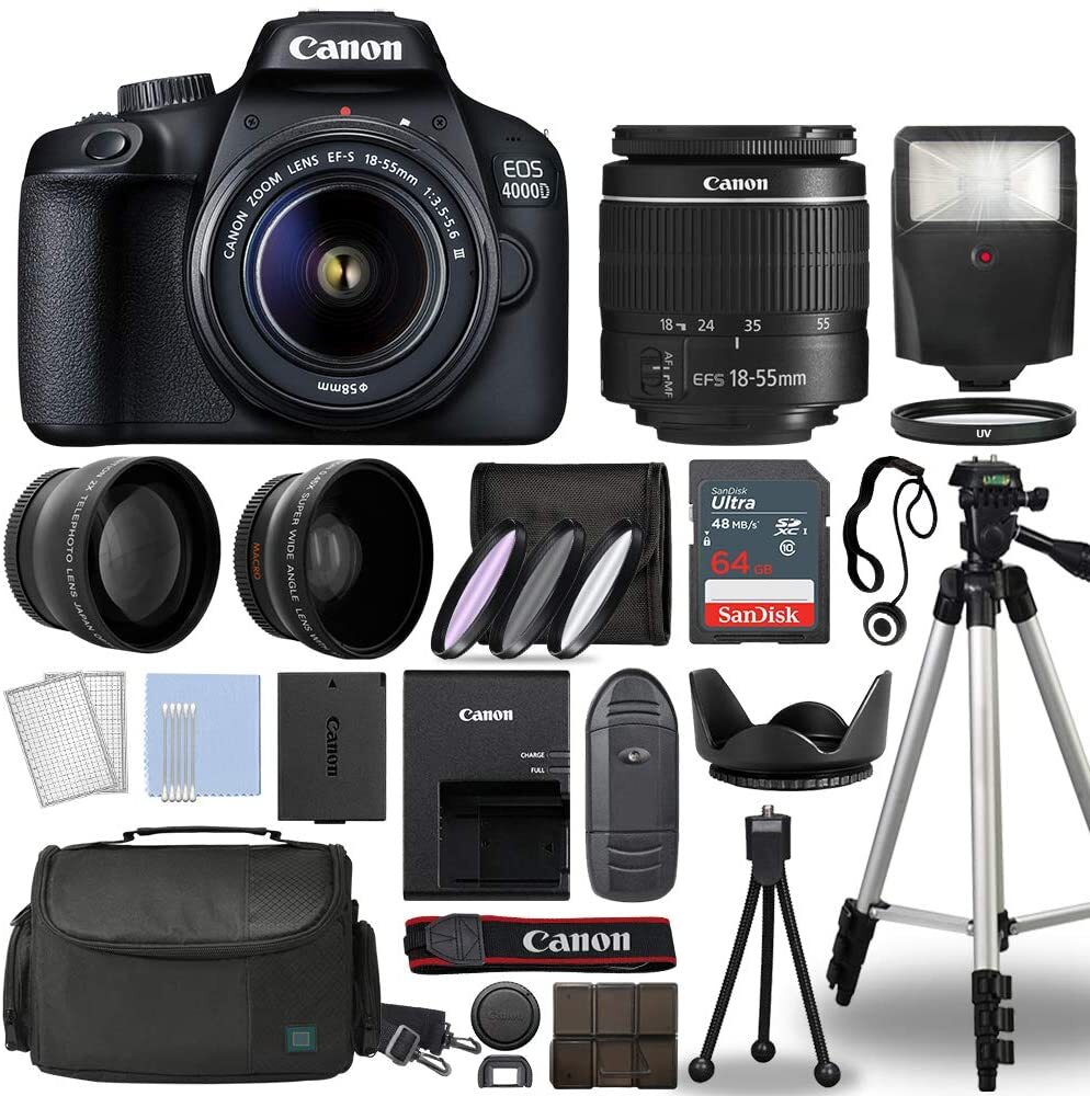 Фотоаппарат Canon EOS 4000D Комплект — купить в интернет-магазине OZON ...