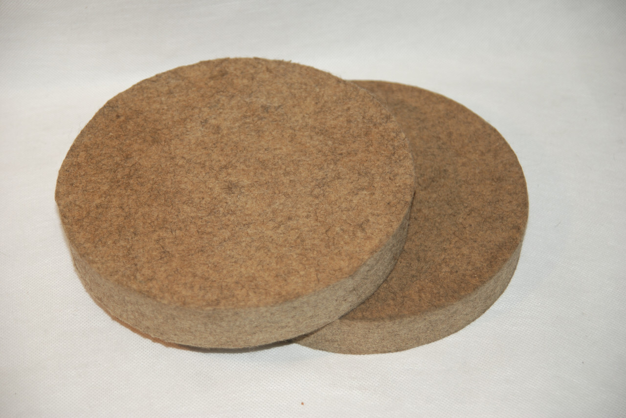 Шлифовальный войлочный круг для полировки металла. Полировальный круг 150х19х10. 2 мм. Ss588 shine systems glass pad - войлочный круг для полировки стекла 75 мм. Войлок полировальный.