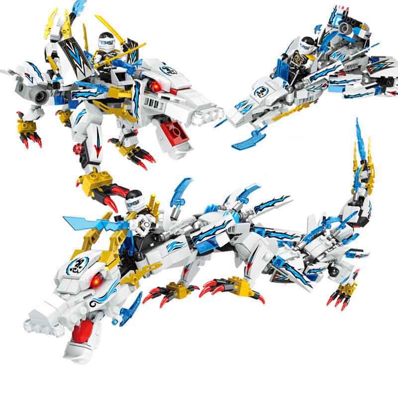Конструктор Ninjago Ниндзяго Три изменения Белый дракон 461 деталей 1 ...