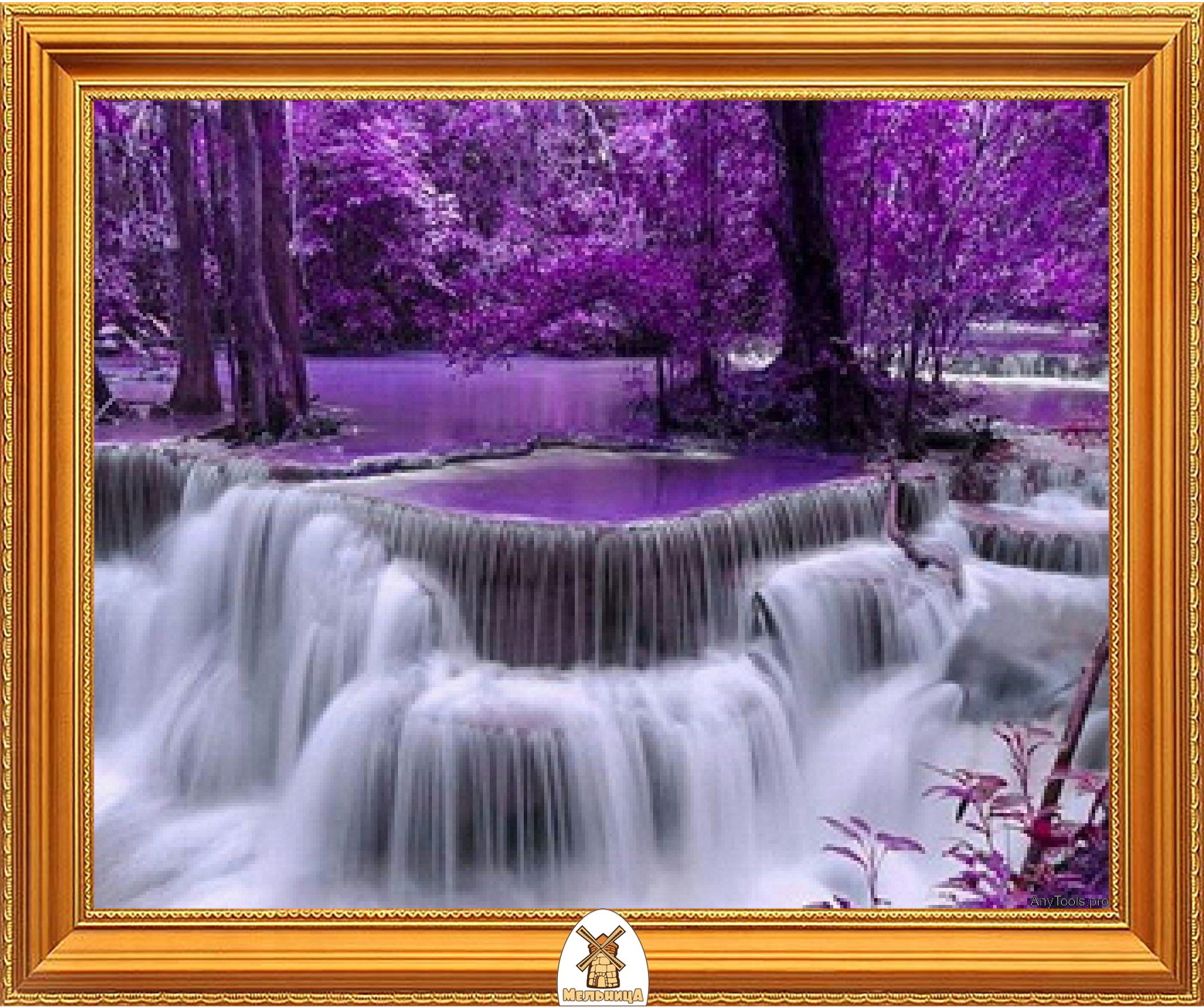 Алмазный водопад. Картина Декарт 8л0511. Алмазная мозаика 5d водопад. Красивые водопады. Красивые картинки.