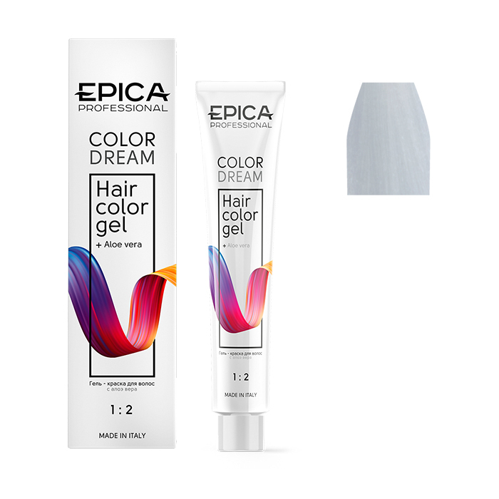 Палитра краски эпика для волос фото EPICA PROFESSIONAL Colordream Гель краска 0.0N безаммиачный корректор, профессио