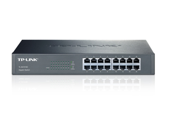 TP-LinkКоммутаторTL-SG1016D,черный