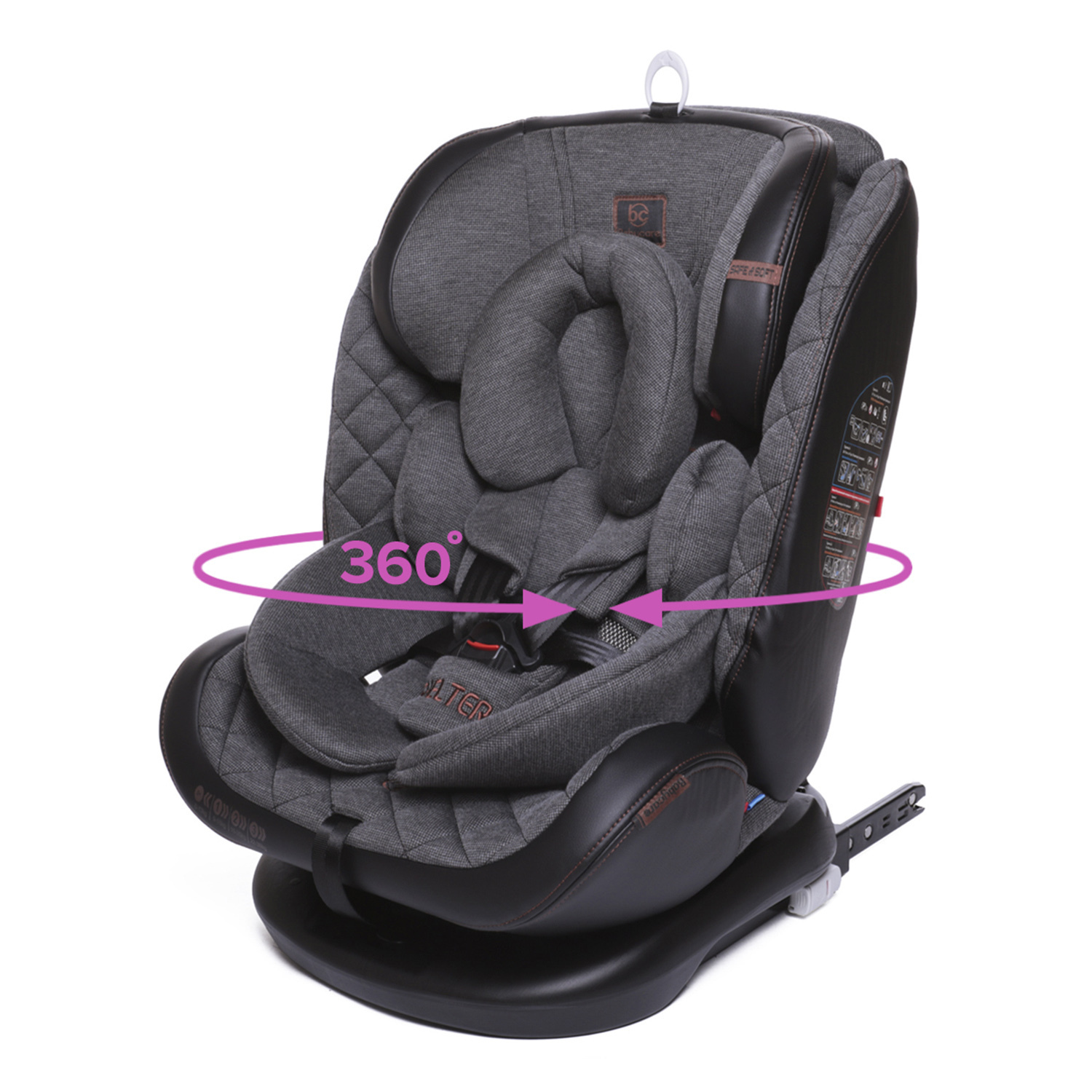 Автокресло детское поворотное Shelter Isofix 0-36кг до 12 лет 0+/1/2/3, Babycare