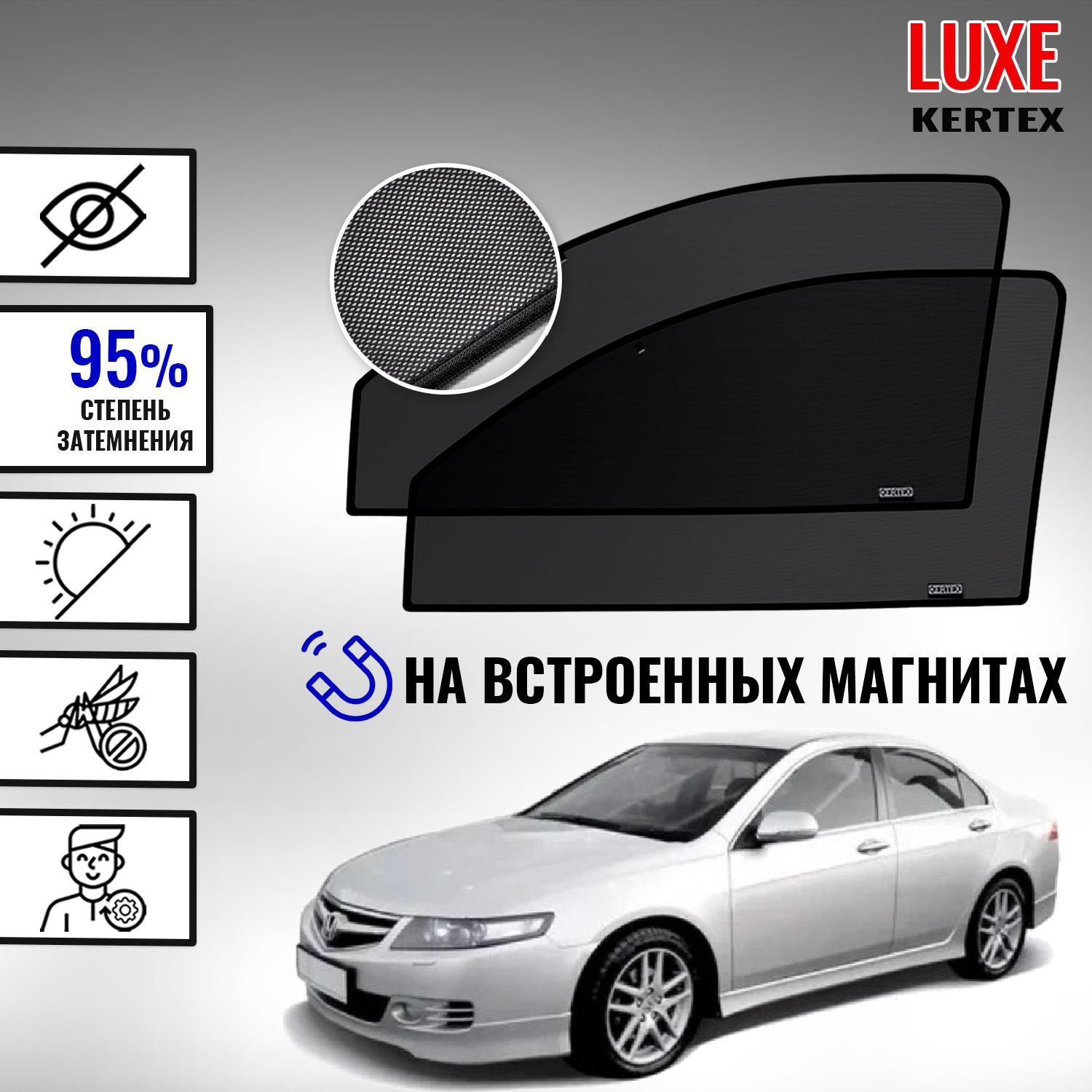 Шторка солнцезащитная KERTEX Honda Accord (60х - купить по доступным ценам  в интернет-магазине OZON (399733131)