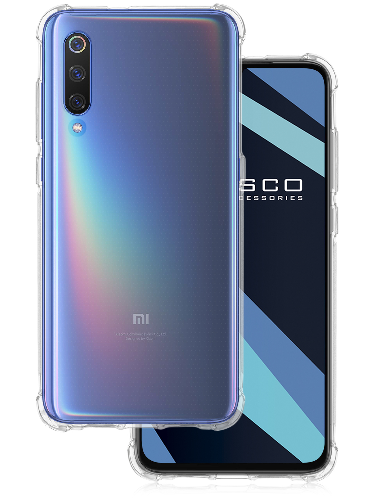 Противоударный силиконовый чехол ROSCO для Xiaomi Mi 9 (Сяоми Ми 9 ...