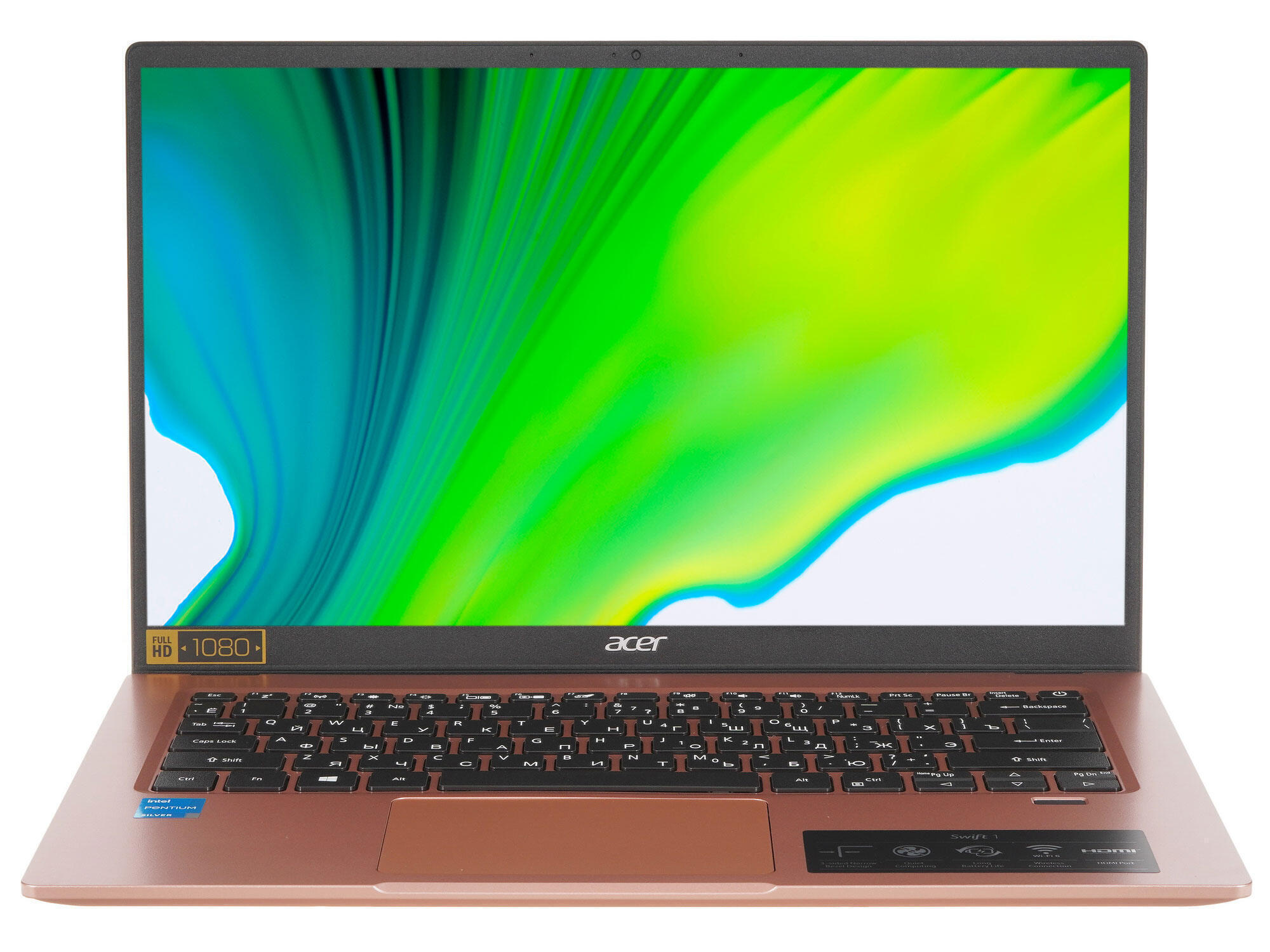 AcerSwift1SF114-34-P648Ноутбук14",IntelPentiumSilverN6000,RAM4ГБ,SSD128ГБ,IntelUHDGraphics,Linux,(NX.A9SER.004),розовый,Русскаяраскладка