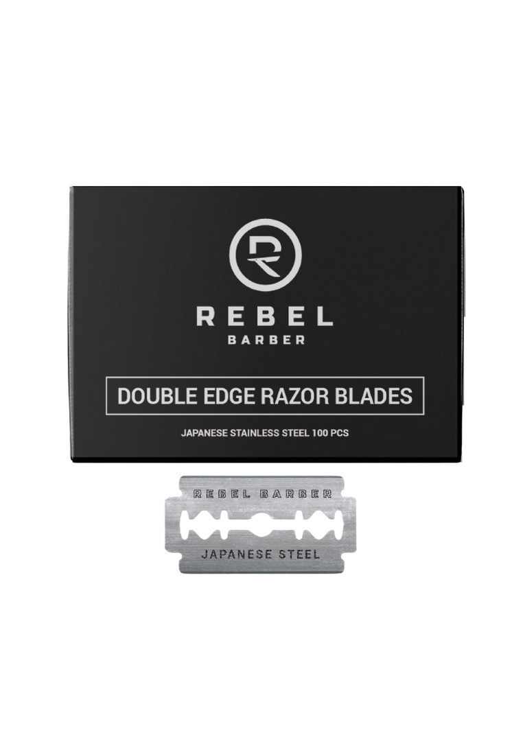 Rebel Barber Двусторонние классические сменные лезвия Double Edge Razor Blades упаковка 100 шт.