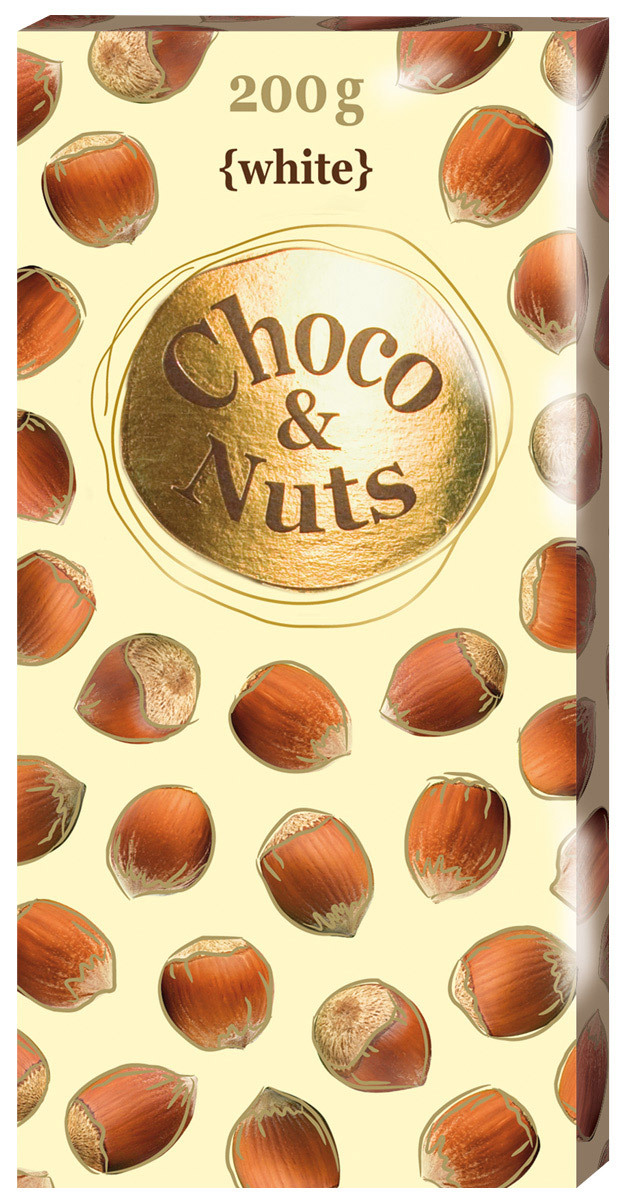 Choco nuts цена. Choco Nuts 200g с фундуком. Шоколад Чоко энд натс молочный с цельным фундуком. Шоколад Чоко энд натс белый с цельным фундуком. Белый шоколад с цельным фундуком Choco Nuts.