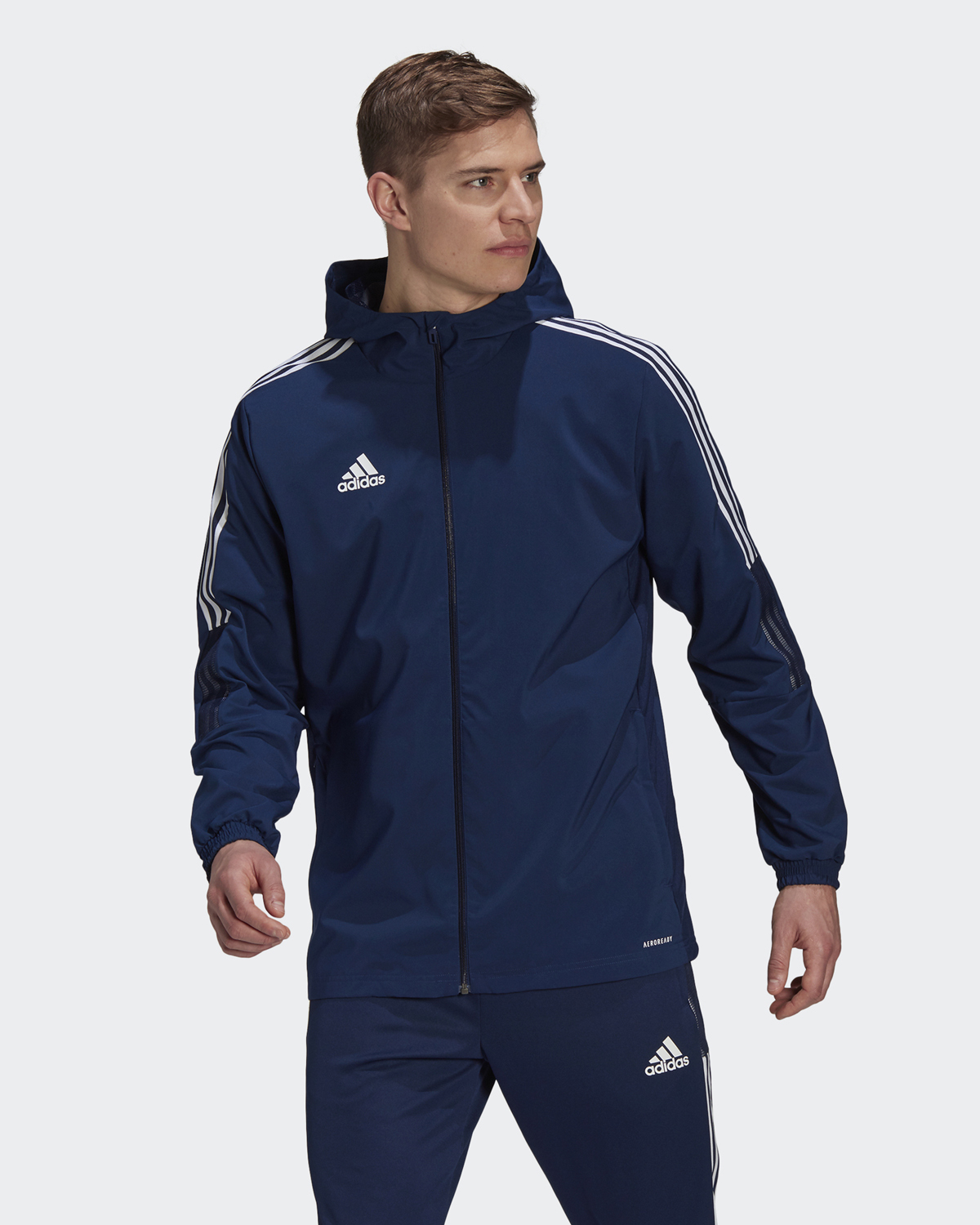 Adidas tiro синий костюм