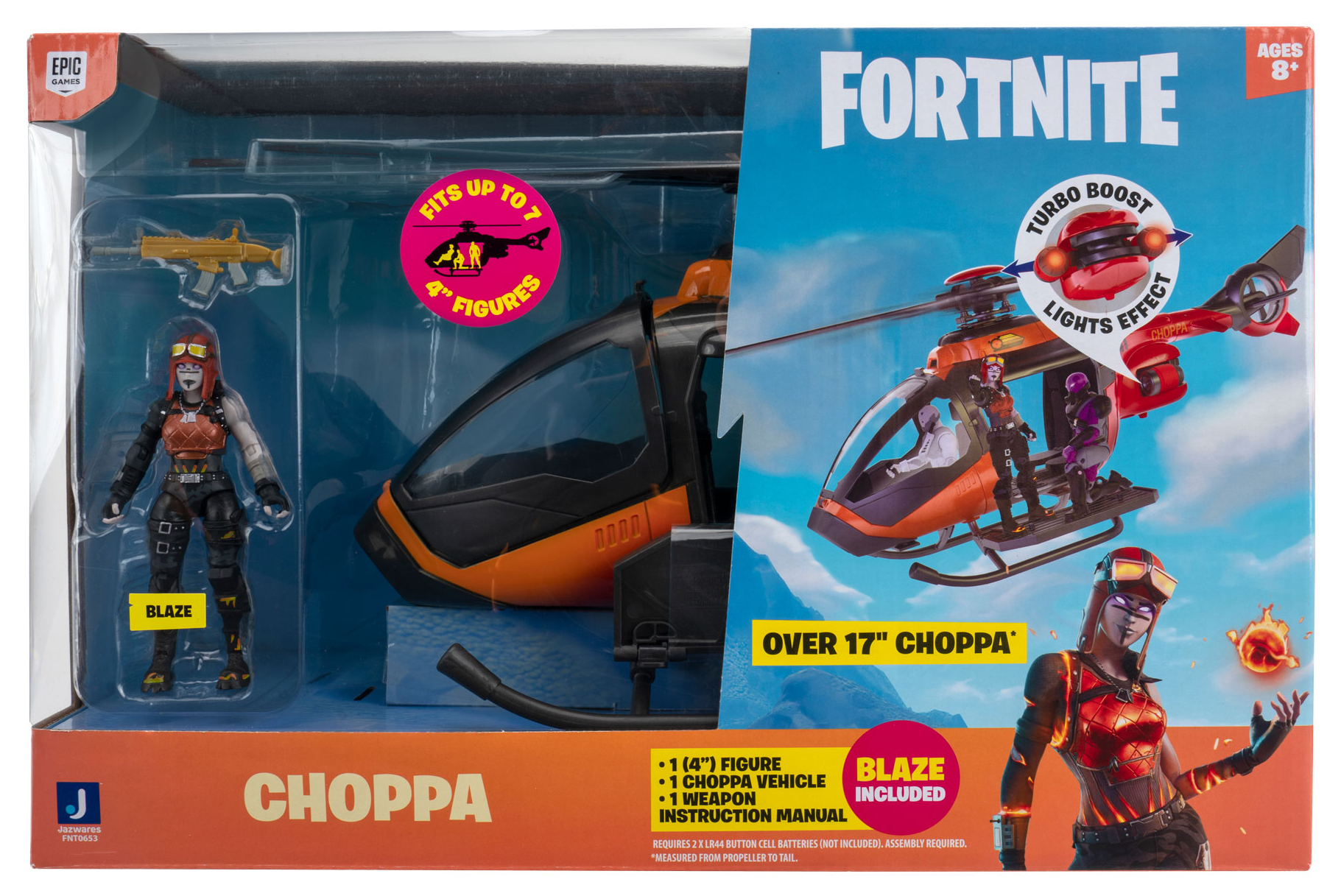 Fortnite - транспортное средство Choppa с фигуркой - купить с доставкой по  выгодным ценам в интернет-магазине OZON (476867466)