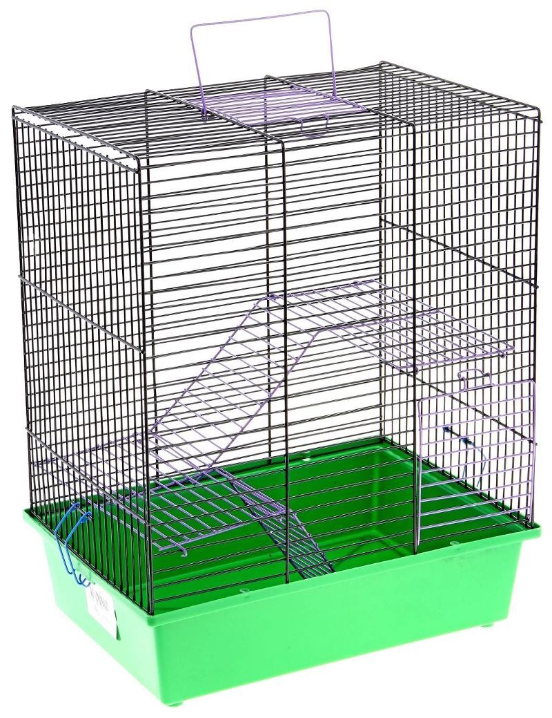Клетка для грызунов Вака 3-х ярусная, 385х275х435