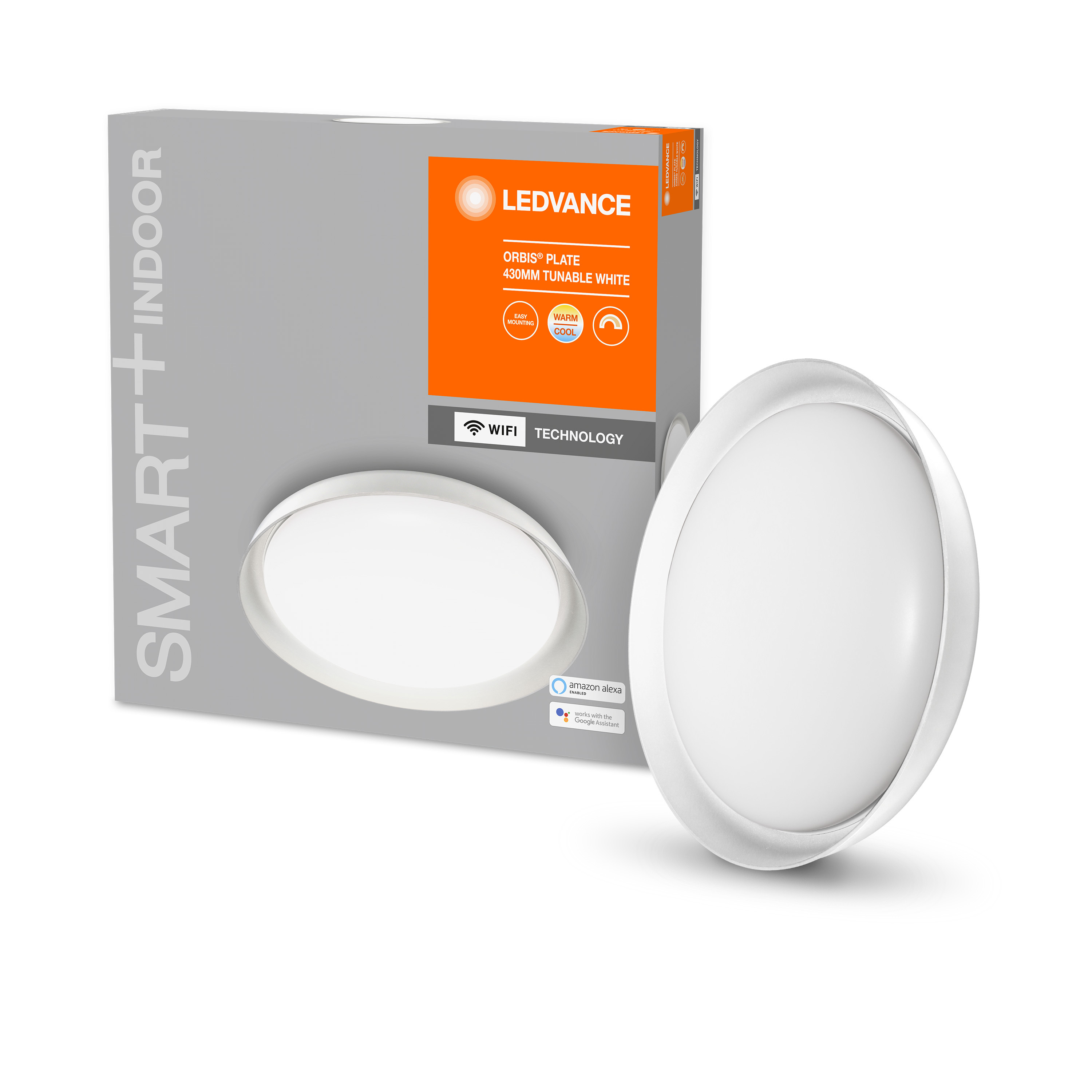 Умный светильник LEDVANCE SMART WIFI ORBIS PLATE RD 430 TW WT - LED светильник LEDVANCE