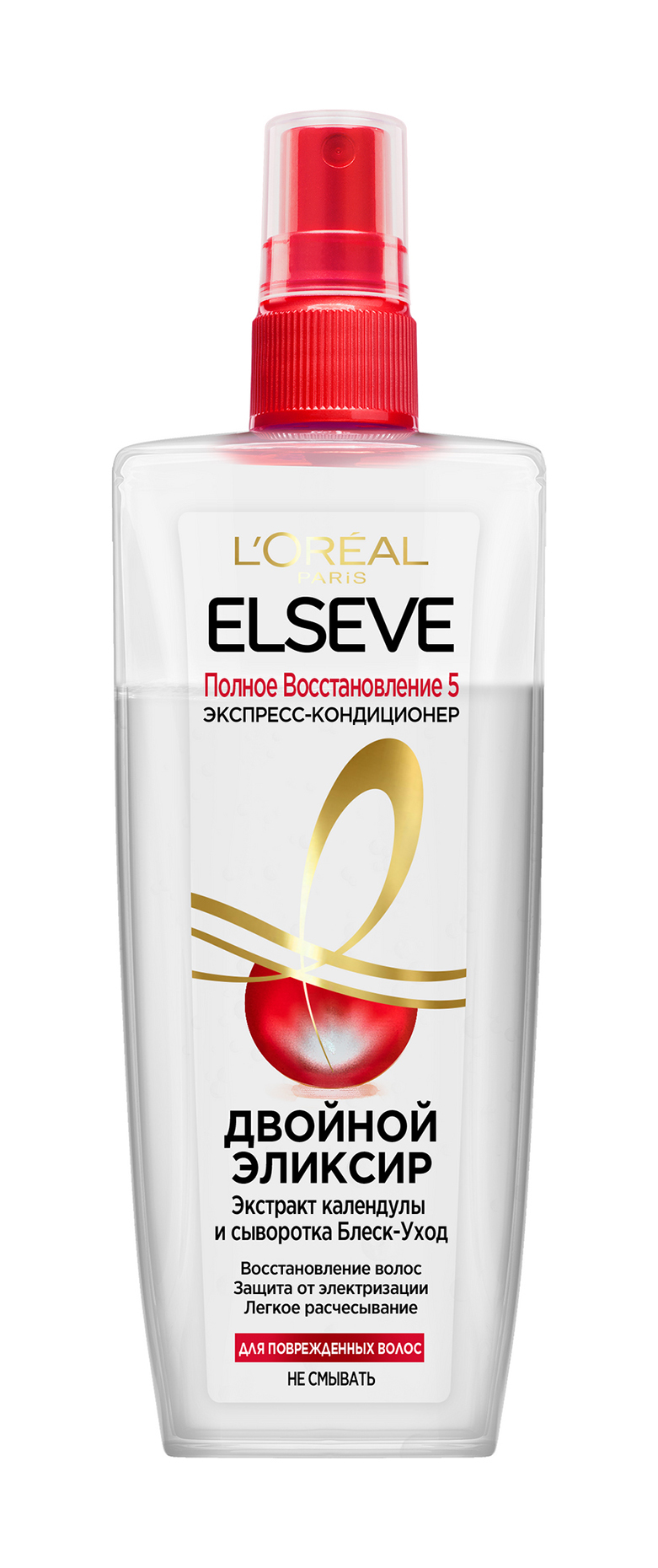 L'OREAL PARIS Эликсир двойной для поврежденных волос Elseve Полное Восстановление 5, 200 мл