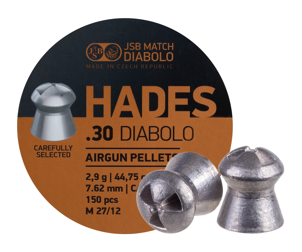 Пули для пневматики JSB HADES 30 Diabolo 7.62 mm 2.9g(150шт/уп)