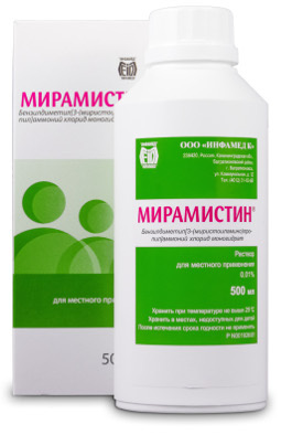 Мирамистин, раствор 0.01%, 500 мл — купить в интернет-аптеке OZON ...