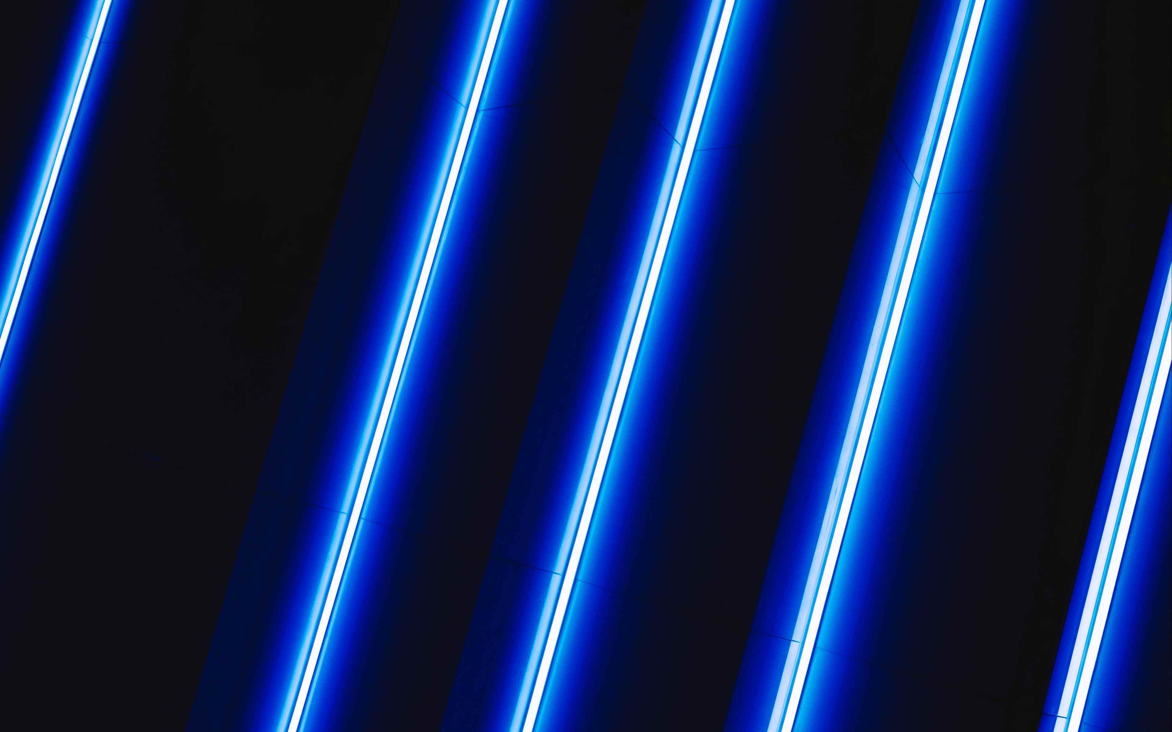 Dan Flavin Art de la lumière, Lumière bleue écran, Fond decran bleu