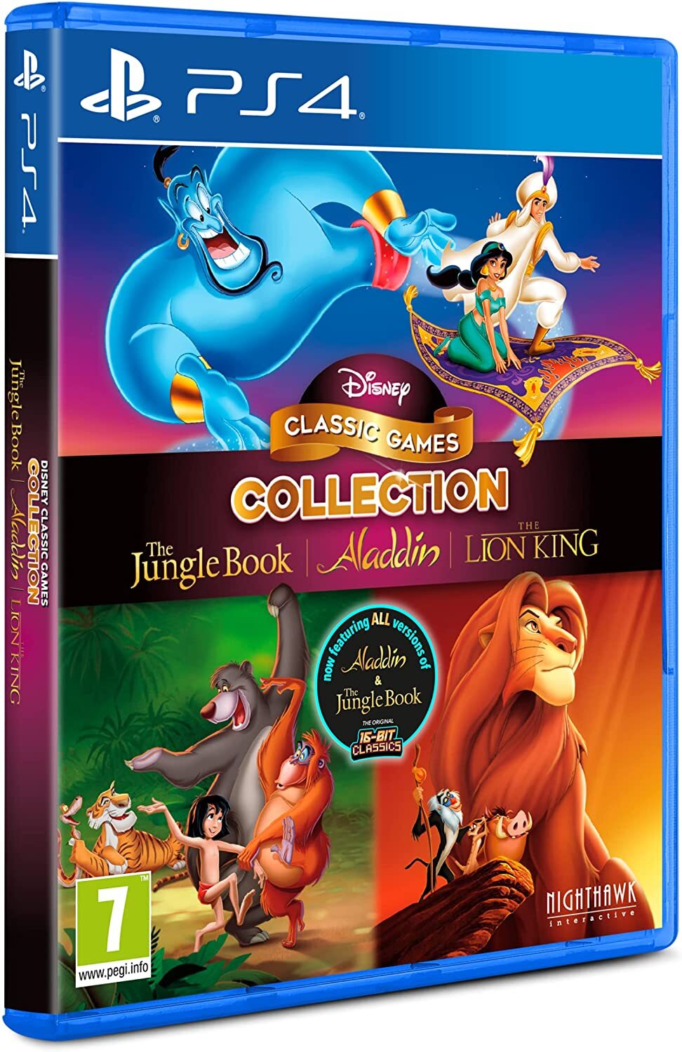 Игра Disney Classic Games The Jungle Book, Aladdin and The Lion King Книга  джунглей, Аладдин и Король Лев (PlayStation 4, Английская версия)