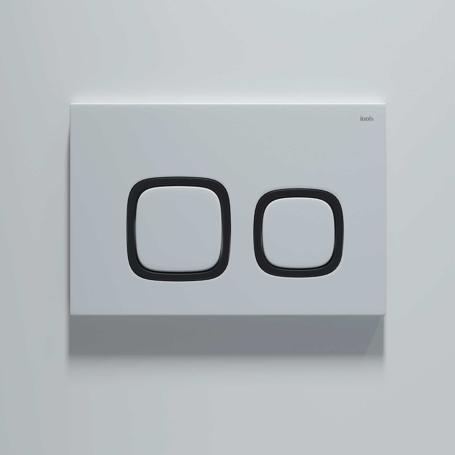 Фото товара на маркетплейсе ozon Кнопка смыва для инсталляции IDDIS, ABS-пластик, белая матовая, Unifix, UNI04WBi77