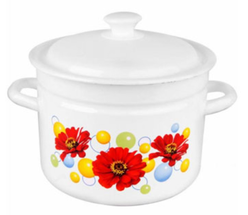 Купить Белую Эмалированную Кастрюлю