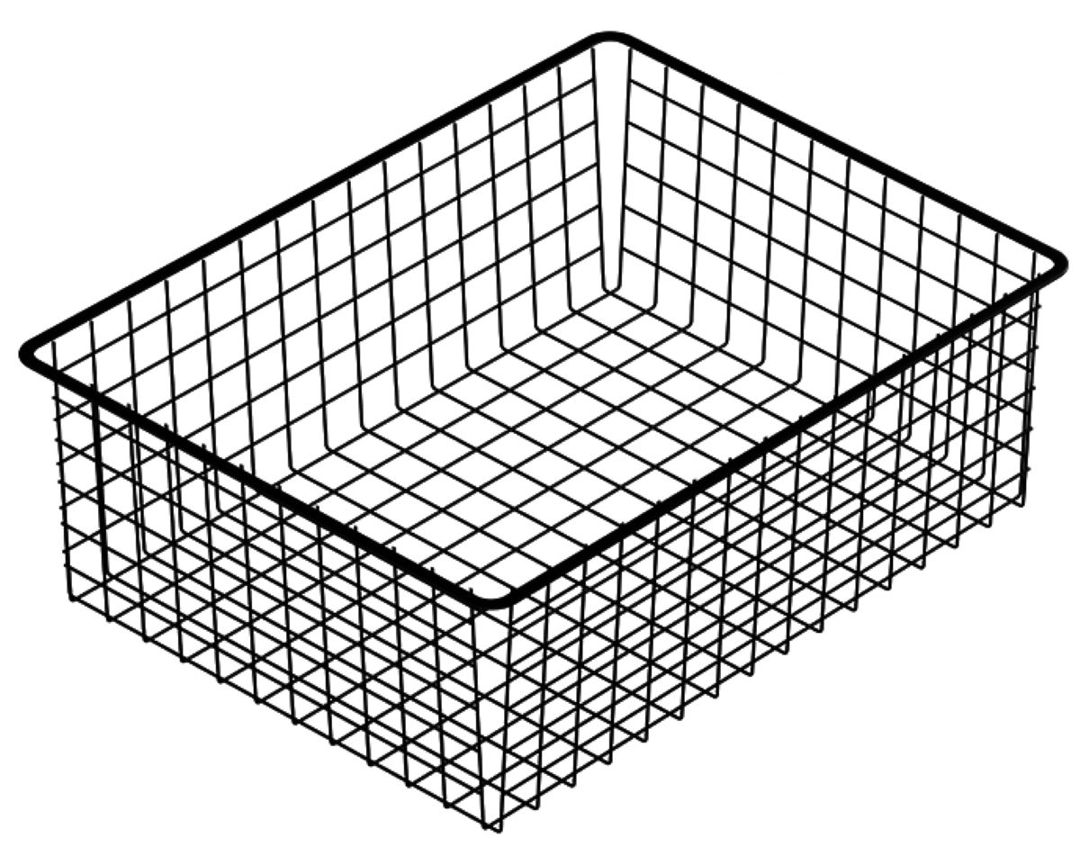 корзина металлическая сетчатая для мебели