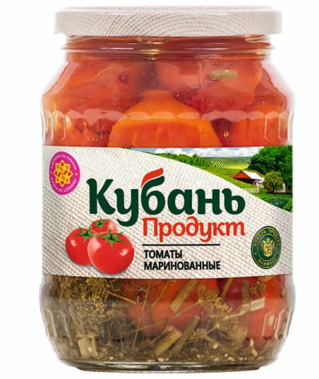 "Кубань Продукт" Томаты Маринованные ст/б 680гр.*3шт.