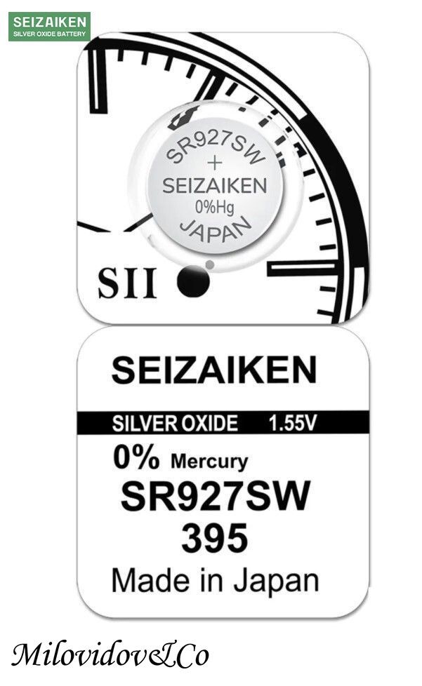 ЧасоваябатарейкаSeizaiken395(SR927SW)1шт.