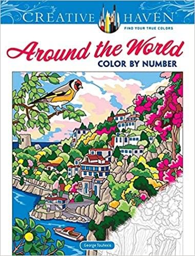 Creative Haven Around the World Color by Number Coloring Book