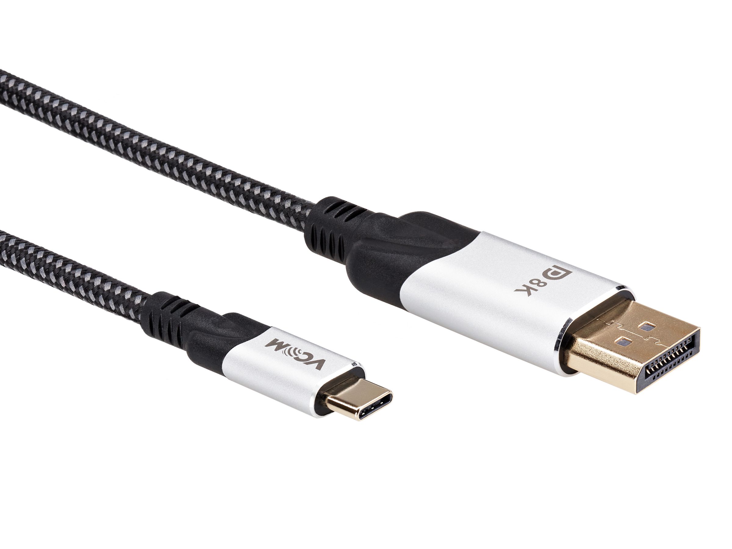 Кабель DisplayPort, USB Type-C VCOM CU422MCV-1.8M - купить по низкой цене в  интернет-магазине OZON (718108213)