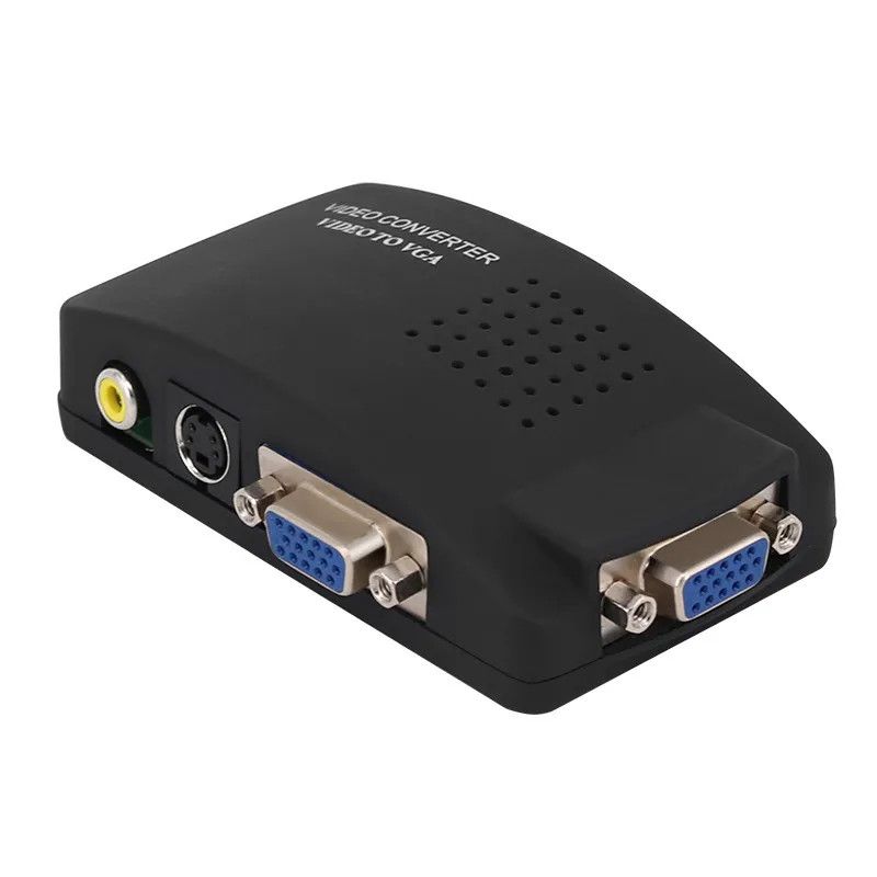 Vga тюльпаны. Конвертер VGA to RCA av TV S-Video Signal Converter Adapter Switch Box. Портативный адаптер.