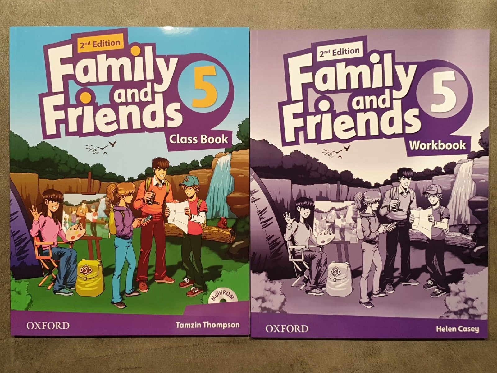 Комплект Family and friends 5: Class book and Workbook (учебник, рабочая  тетрадь - 2 книги)