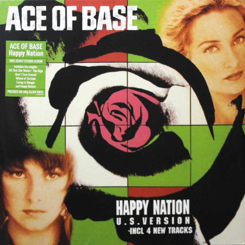 ACE OF BASE - Happy Nation (U.S. Version), LP (Clear Vinyl, прозрачный винил) Виниловая пластинка