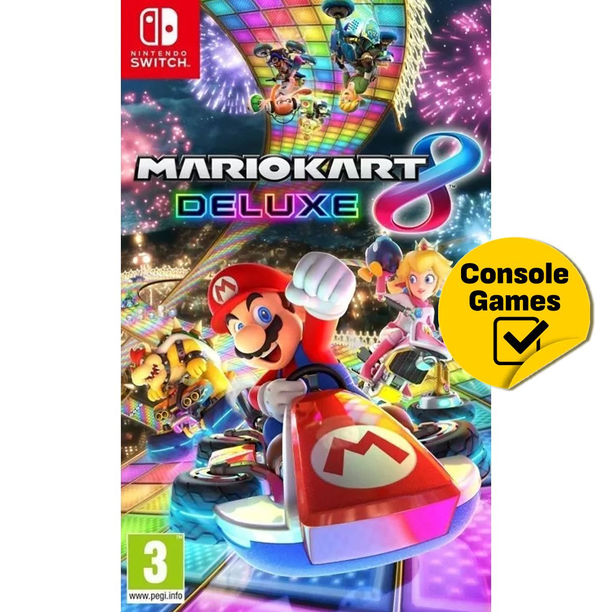 Игра Mario Kart 8 Delux (Nintendo Switch, Русская версия) купить по низкой  цене с доставкой в интернет-магазине OZON (1237666774)