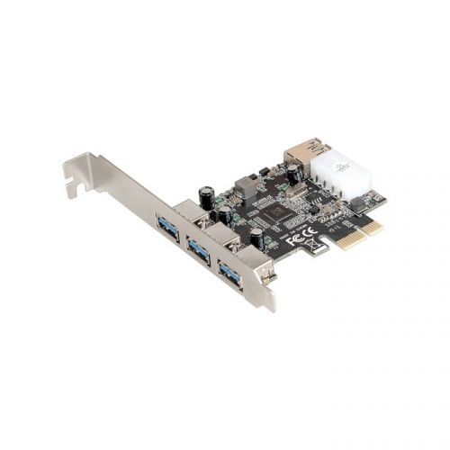 ExeGate Сетевой контроллер Контроллер EXE-367 (OEM) PCI-Ex1, USB3.0, 3 port-ext, 1 port-int (EX283720RUS)