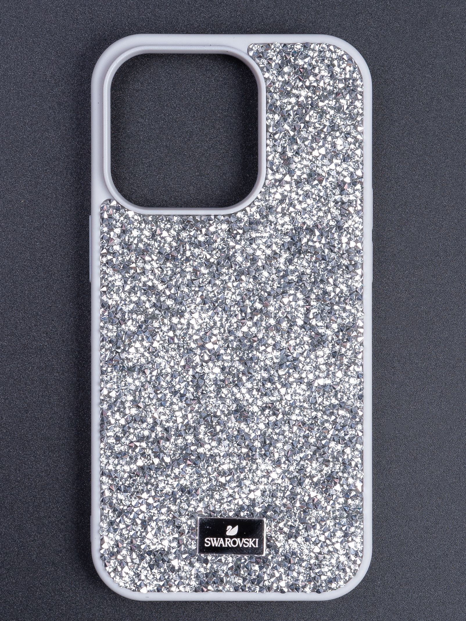 Чехол Swarovski для iPhone 13 / Серебристый - купить с доставкой по  выгодным ценам в интернет-магазине OZON (898173368)