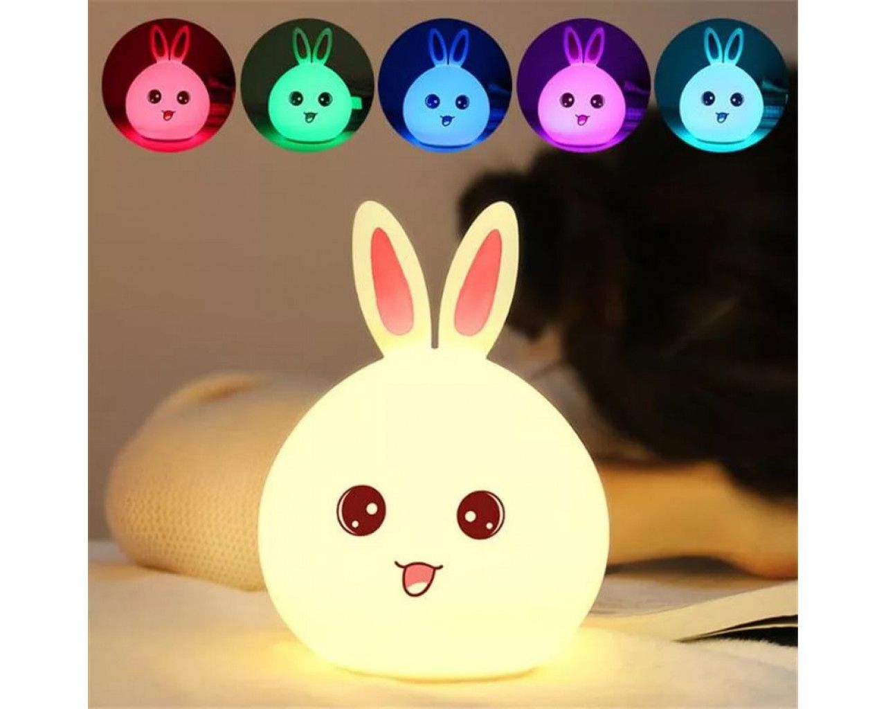 Ночник Rabbit Silicone Lamp