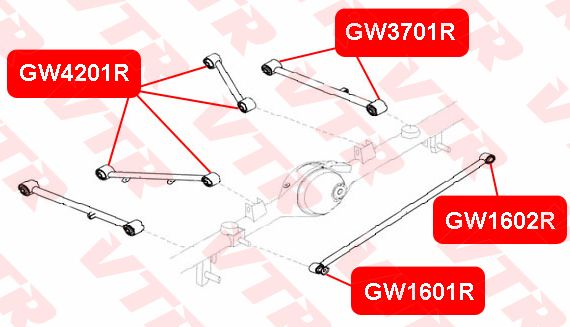 Vtrполиуретановаявтулкапоперечнойтяги(кбалке)gw1601rp