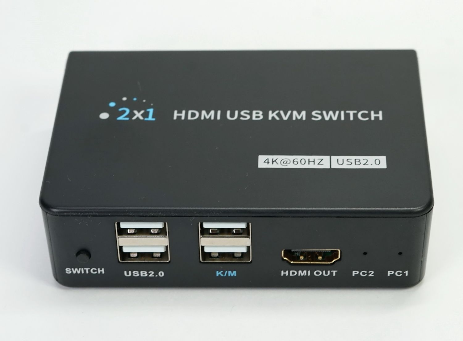 ПереключательAVEHDSWKVM2S(2PC,HDMI4K60Hz,USB2.0,remotecontrol)