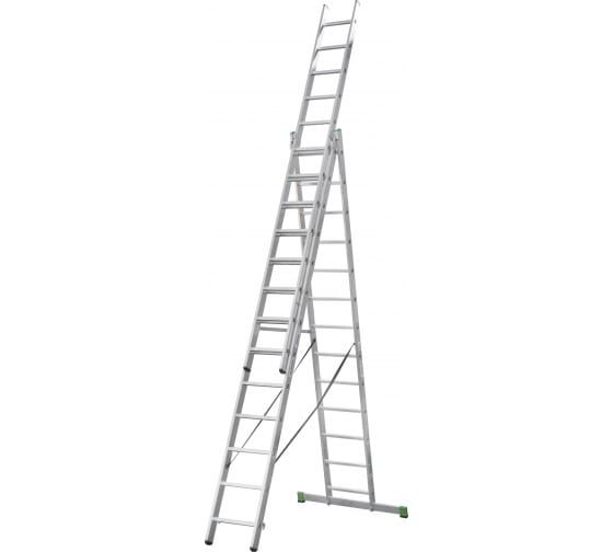Лестница3-хсекционная,алюминиевая3x13ступеней.