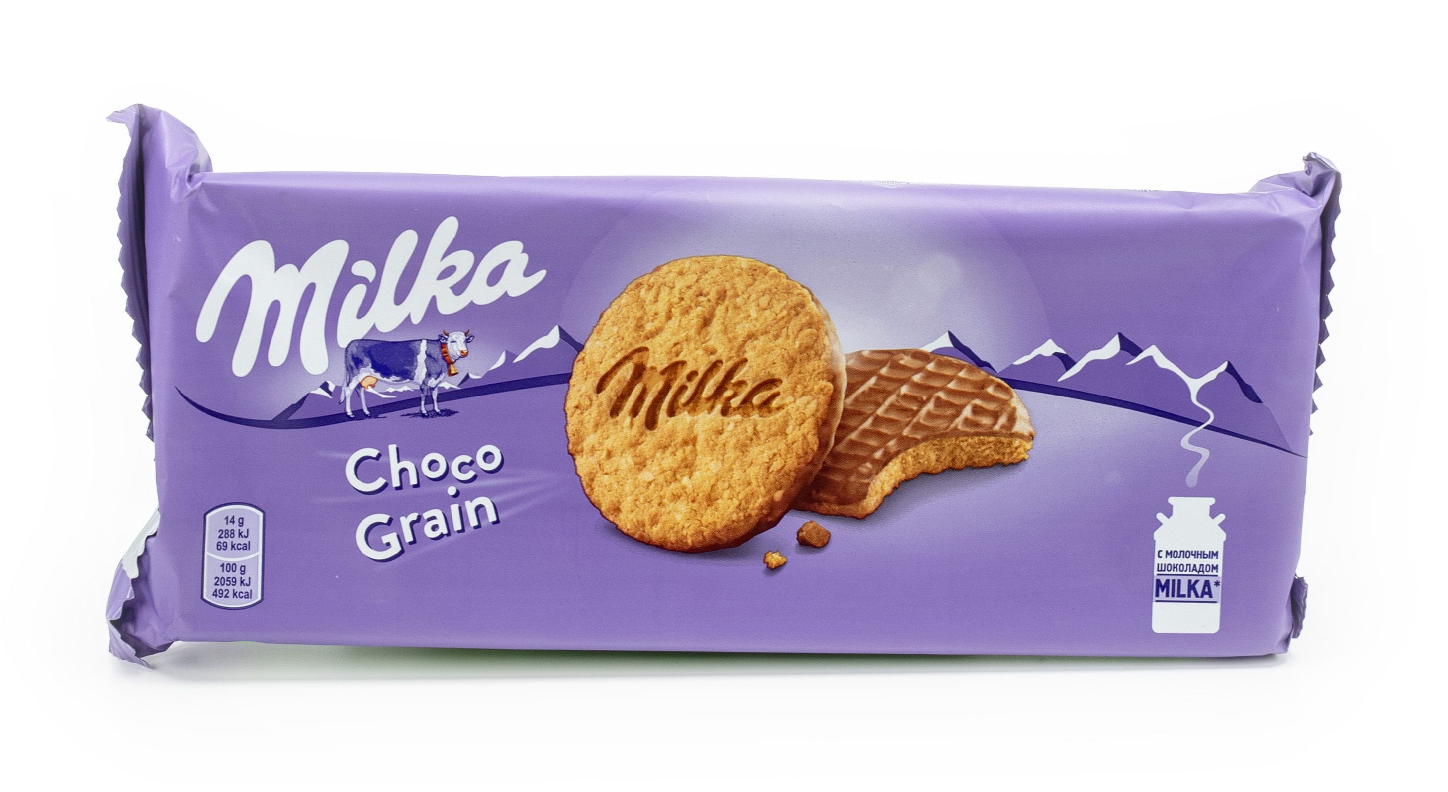 Milka печенье Choco Grain овсяные хлопья/молочный шоколад ФАС 168г