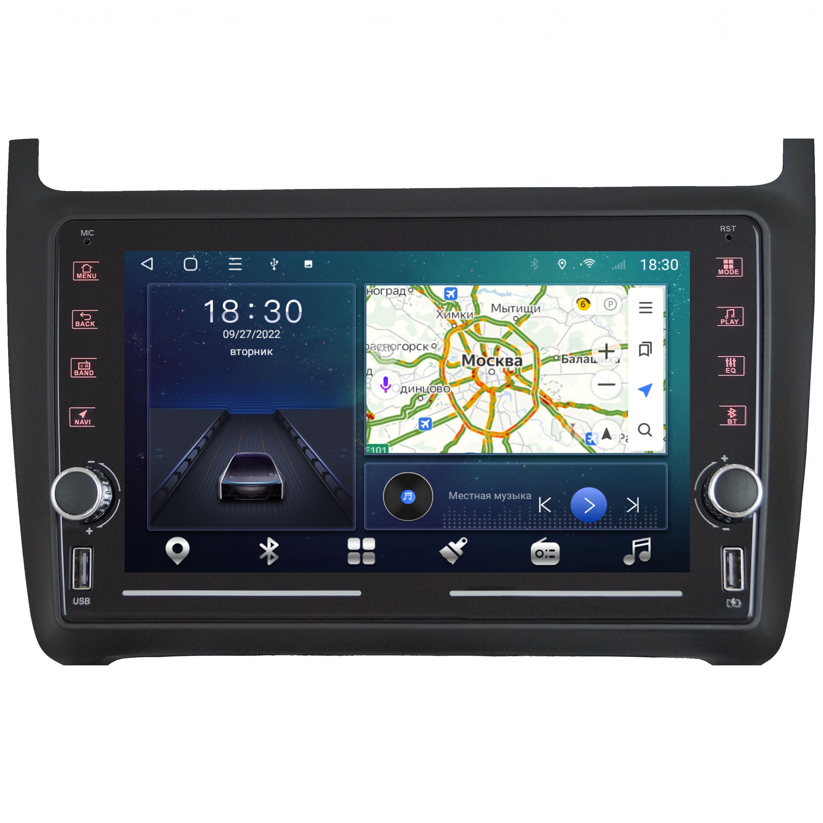 МагнитолаEpicK9VolkswagenPolo-Android12-8ядер-CarPlay-IPS-DSP36полос-4G(Sim)