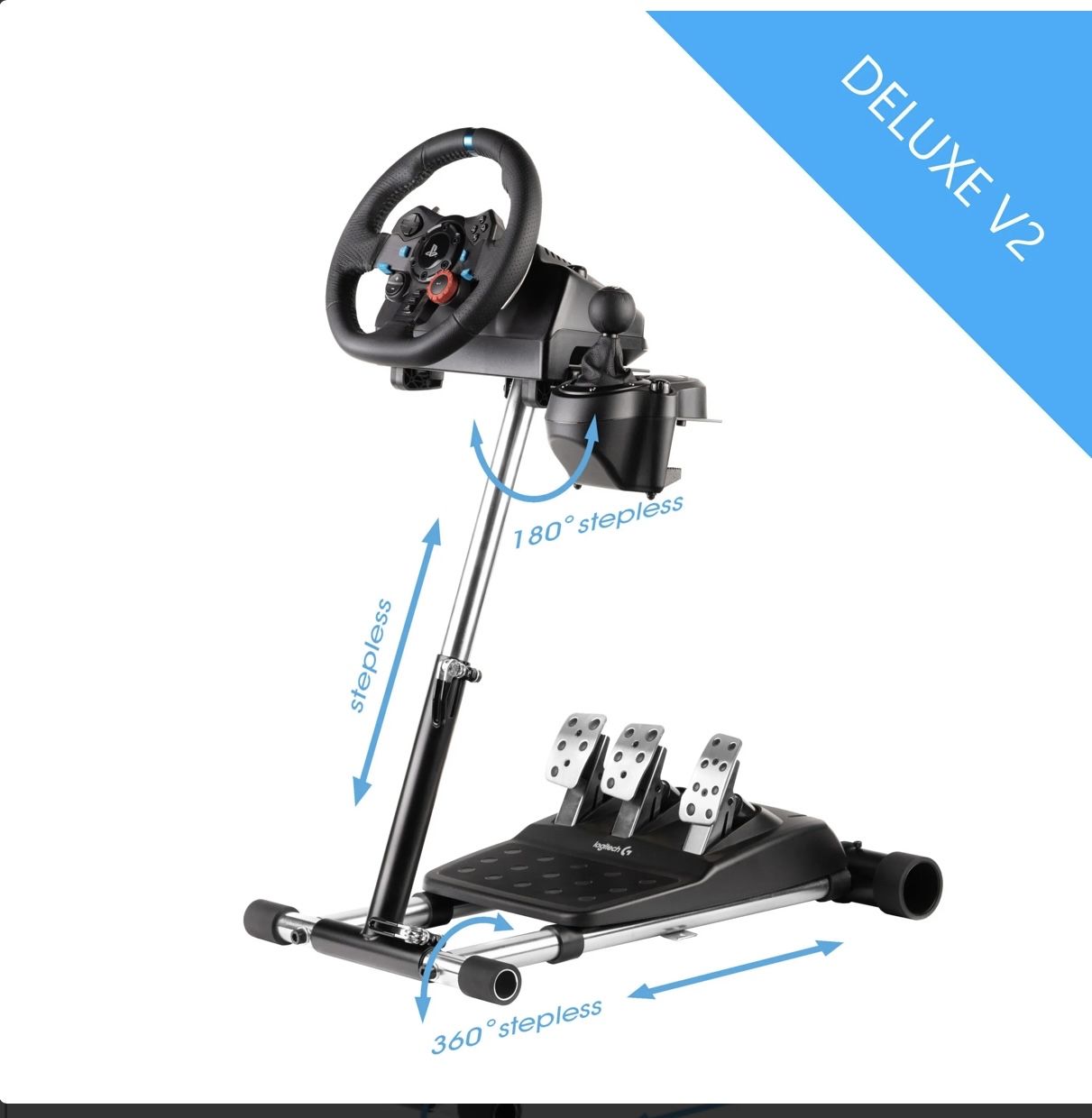 Подставка для руля Wheel Stand Pro DELUXE V2 для Logitech G923/G29/G920/G27  - купить с доставкой по выгодным ценам в интернет-магазине OZON (819416374)