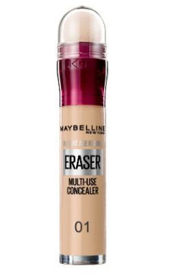 Maybelline New York Консилер для лица и глаз INSTANT ERASER, 01 Светло-бежевый, мультифункциональный, 6.8 мл